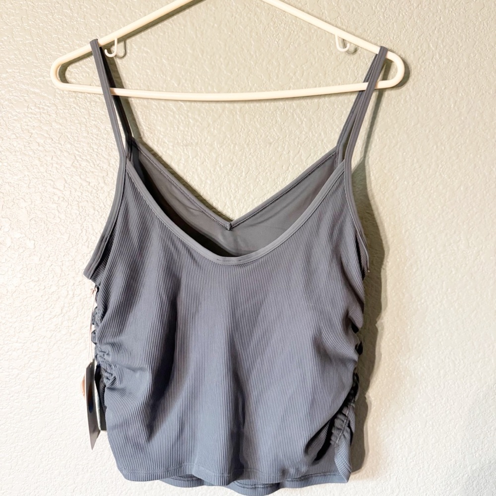 Vuori Ribbed Ruched Tank - Picture 2 of 6